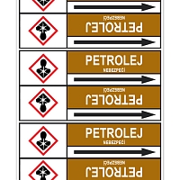 Značení potrubí, petrolej